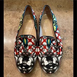 Christian Louboutin Multi/Silver Sakouette Flats